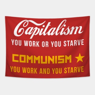 Capitalism Communism Tapestry