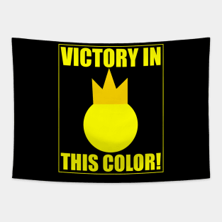 Stick Fight - Victory in This Color Yellow Tapestry