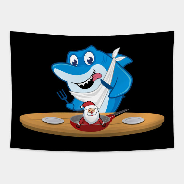 Shark Eating Santa Claus Sea Animals Funny Merry Christmas - Shark Eating Santa Claus Sea Animals - Tapestry | TeePublic Shark Eating Santa Claus Sea Animals Funny Merry Christmas - Shark Eating Santa Claus Sea Animals - Tapestry | TeePublic