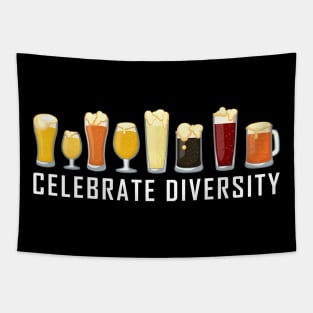 Celebrate Diversity Beer Gift Tapestry