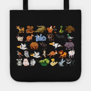 A Set Of Wild Animals Tote