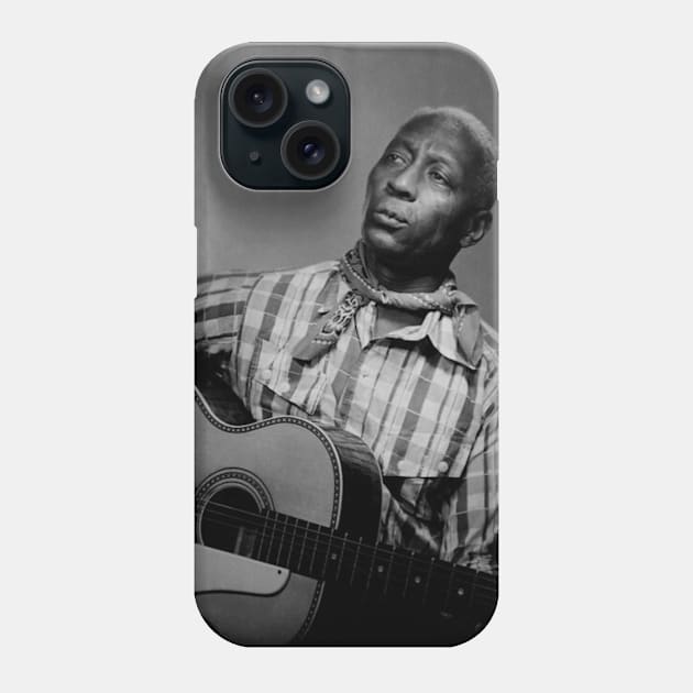 Young Leadbelly with guitar Phone Case by YoungsPrintShop