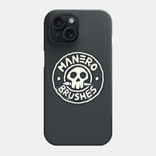 Manero Brushes Neon Logo - Cream Phone Case