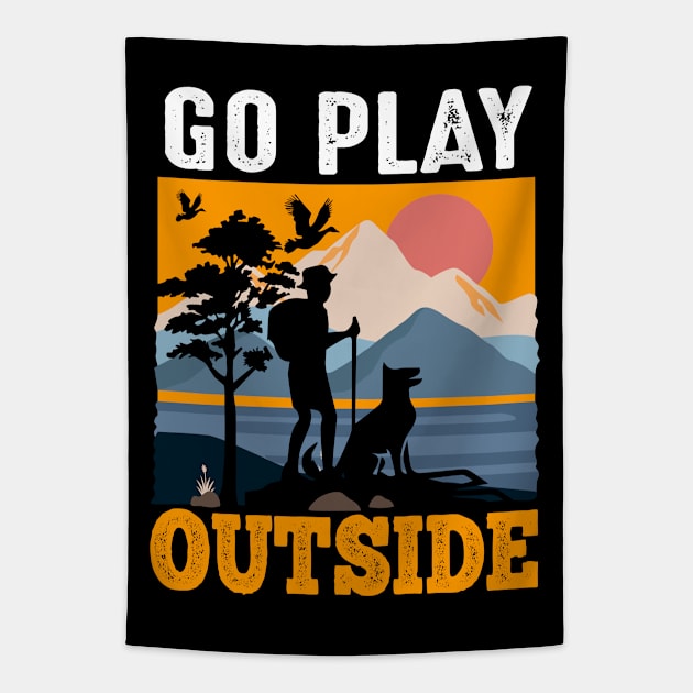 Go Play Outside Tapestry by Daily Art