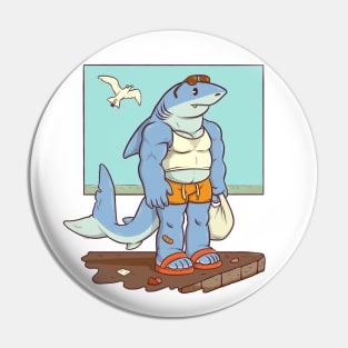 Shark Summer Pin