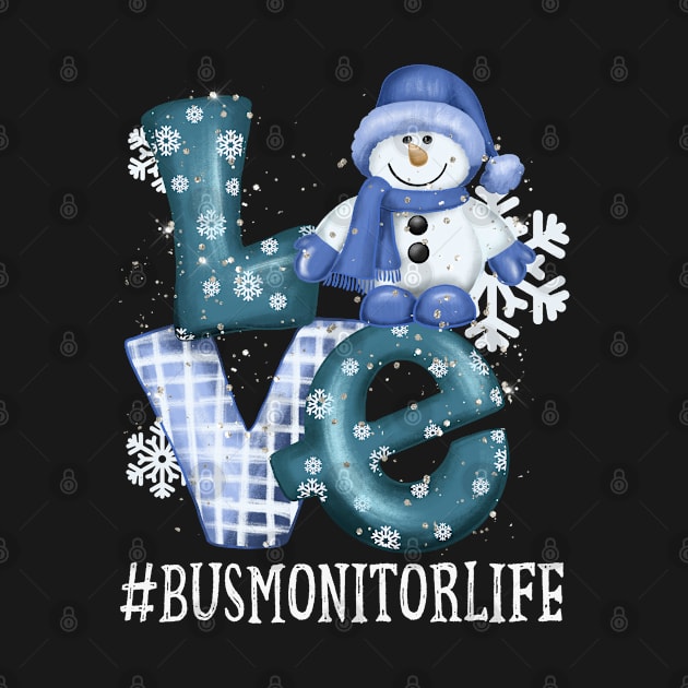 Bus Monitor Love Snowman Xmas Women Winter Season Christmas by TeeaxArt