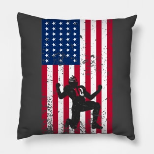 Happy 4th Of July Rugby American Flag Independence Day T Shirt Pillow