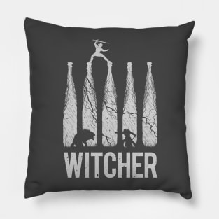 The Witcher - title silhouette (B) Pillow