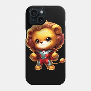 Superhero lion cat Phone Case