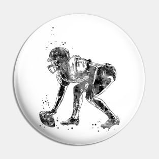 American Football Player Girl Pin