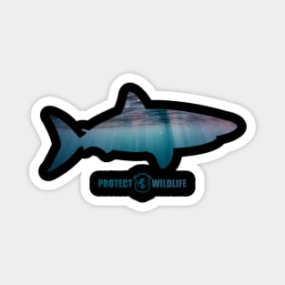 Protect Wildlife - Nature - Shark Silhouette Magnet