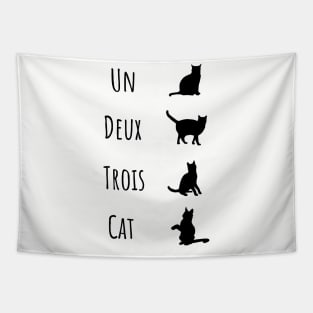 Un Deux Trois Cat Tapestry