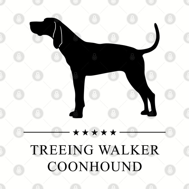 Treeing Walker Coonhound Black Silhouette by millersye