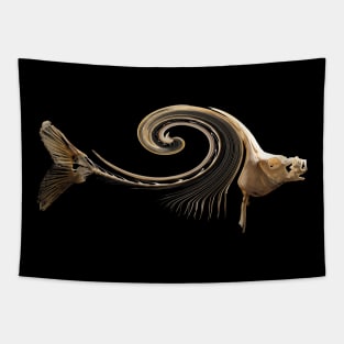 Curved fish Tapestry