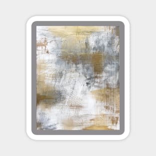 Gold And Grey Textures A3 Magnet