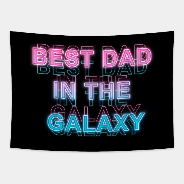 Best Dad in The Galaxy Tapestry by Sanzida Design