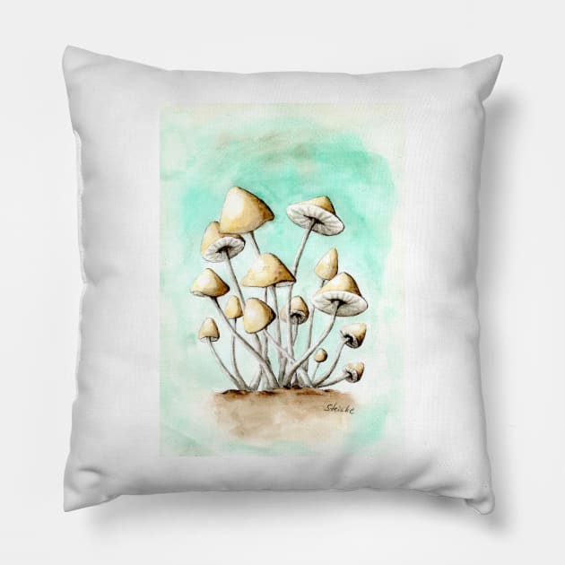 mushrooms Pillow by Kunst und Kreatives