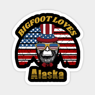 Bigfoot Loves America, Alaska Magnet