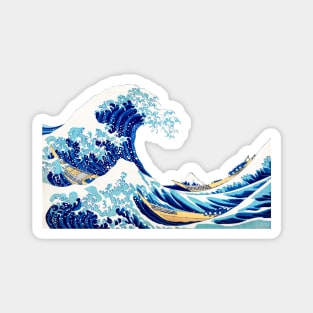 Hokusai The Great Wave Isolated Magnet