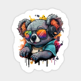 Cool Graffiti Koala Magnet