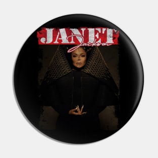 TEXTURE ART- JANET JACKSON Pin