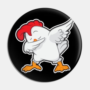 Dabbing Chicken Dance Dancing Chick Pin