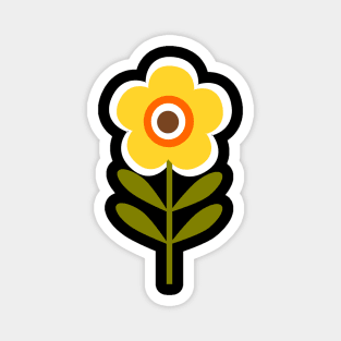 Retro Flower Magnet