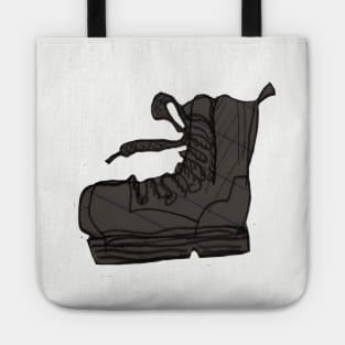 Gray Doodle Boot Tote