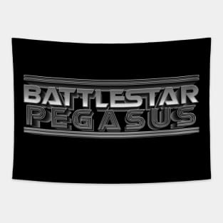 Battlestar Pegasus - Silver Logo Tapestry