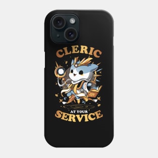 Cleric's Call - Cute Cat Gamer Phone Case