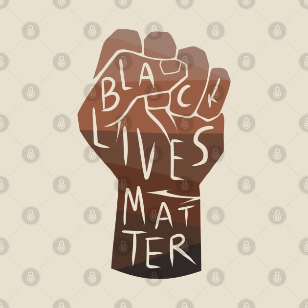 black lives matter | black power fist (multiple shades of black/skintones on black background) by acatalepsys 