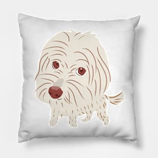 Big Head Maltipoo Dog Pillow