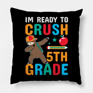 5th Fifth Grade Dabbing Sloth Pillow