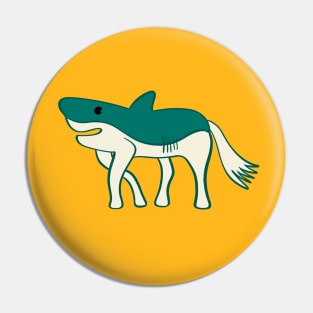 Horse Shark Weird Animal Hybrid Pin