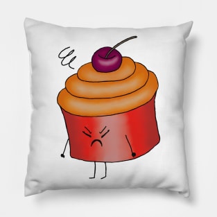 Angry Lil Cupcake Pillow