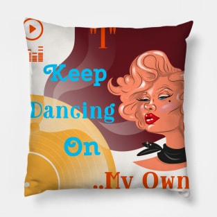 Dancing is one of the charms of a woman. Pillow