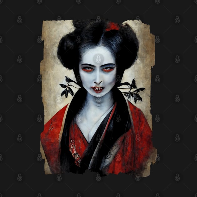 Vampire Geisha Portrait by TMBTM