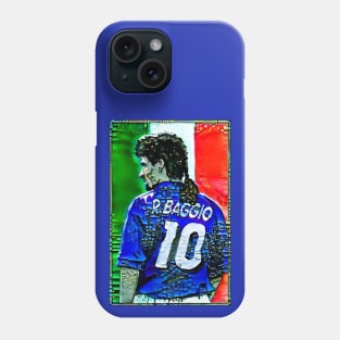 Italy - Grungy - ROBERTO BAGGIO Phone Case