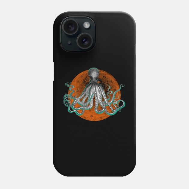 Space Alien Octopus Phone Case by joolsd1@gmail.com