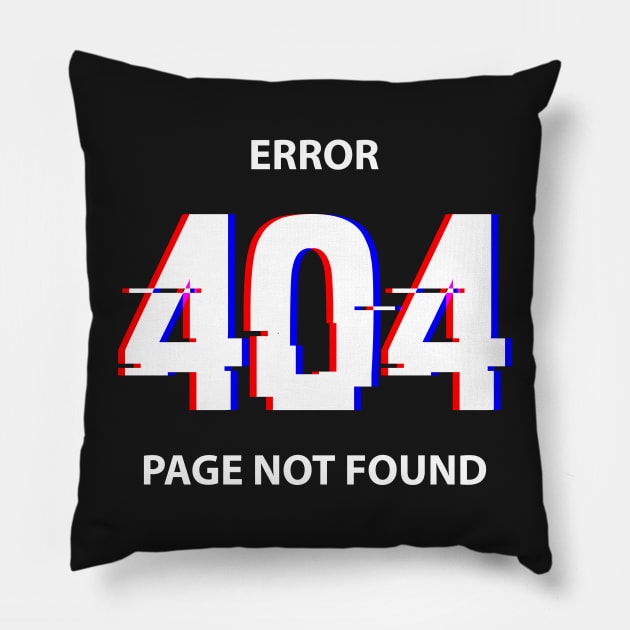 Error 404 Page not found Pillow by YellowLion