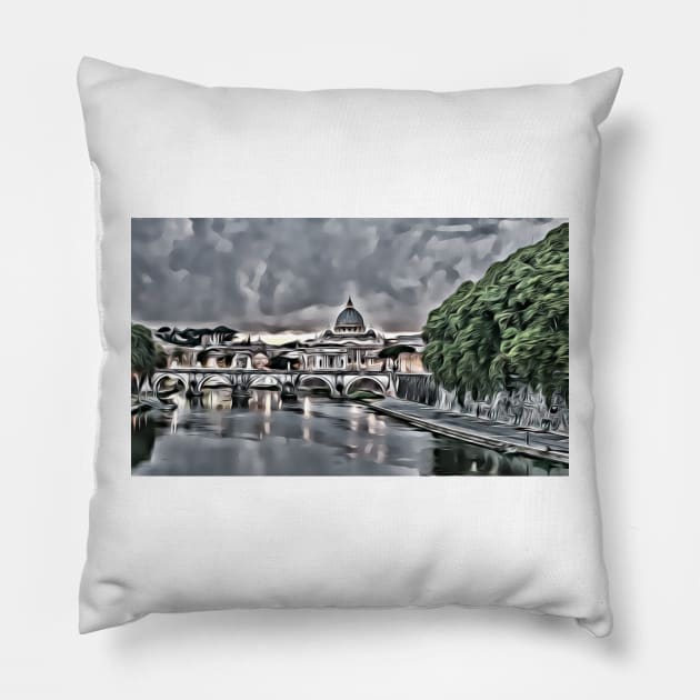 bridge Pillow by MikiKaric