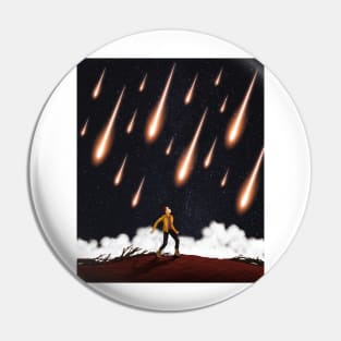 It rains stars on the moon - Space Odyssey, Chapter 1 - Not Hamlet Design Pin