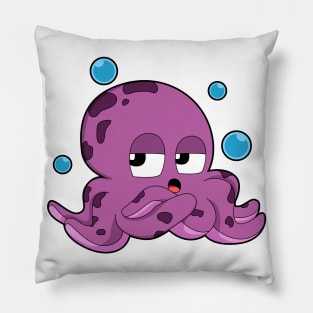 Octopus with Air bubbles Pillow