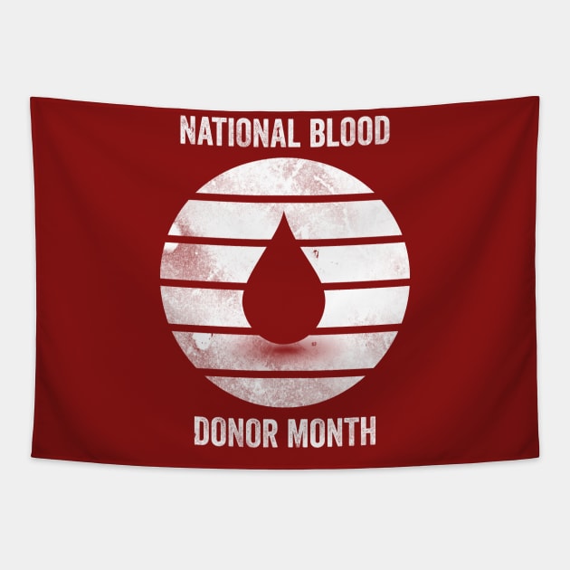 National Blood Donor Month Tapestry by Horisondesignz