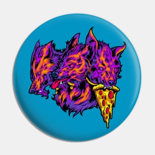 Alternate Color Edition Cerberus Good Boy Pizza Doggo Pin