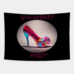 Galentines party lovely shoe Tapestry