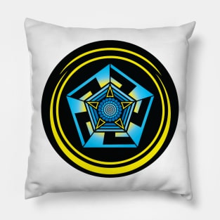 Pentagon Crop Circle Pillow