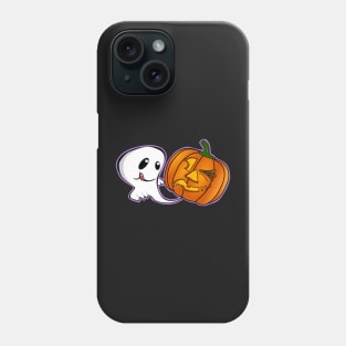 Funny Pumpkin Farting Kawaii Halloween Ghost Phone Case