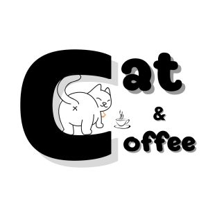 cat and coffee T-Shirt