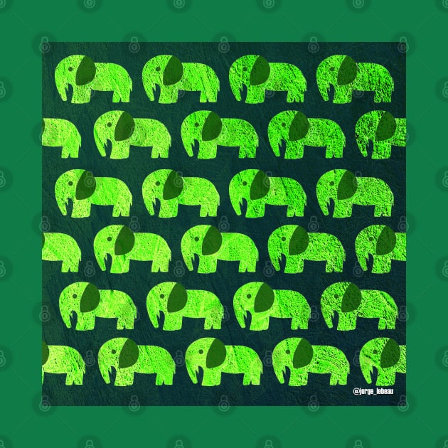 Mexican elephant ecopop pattern by jorge_lebeau